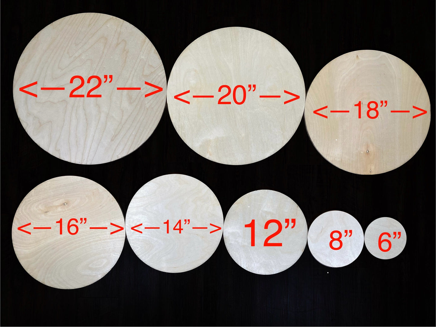 Plywood Rounds 3/4” high Quality High Density