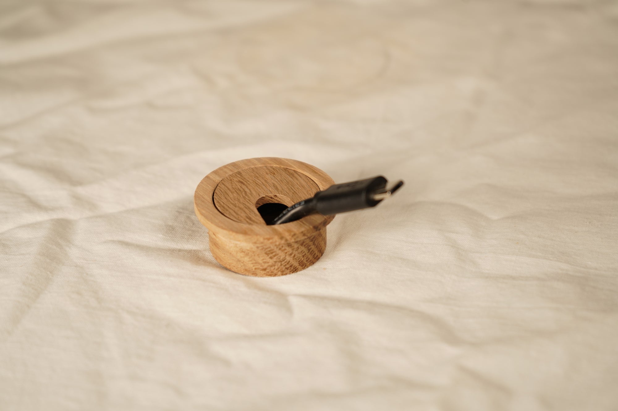 Mini Wood Cable Hole Grommet