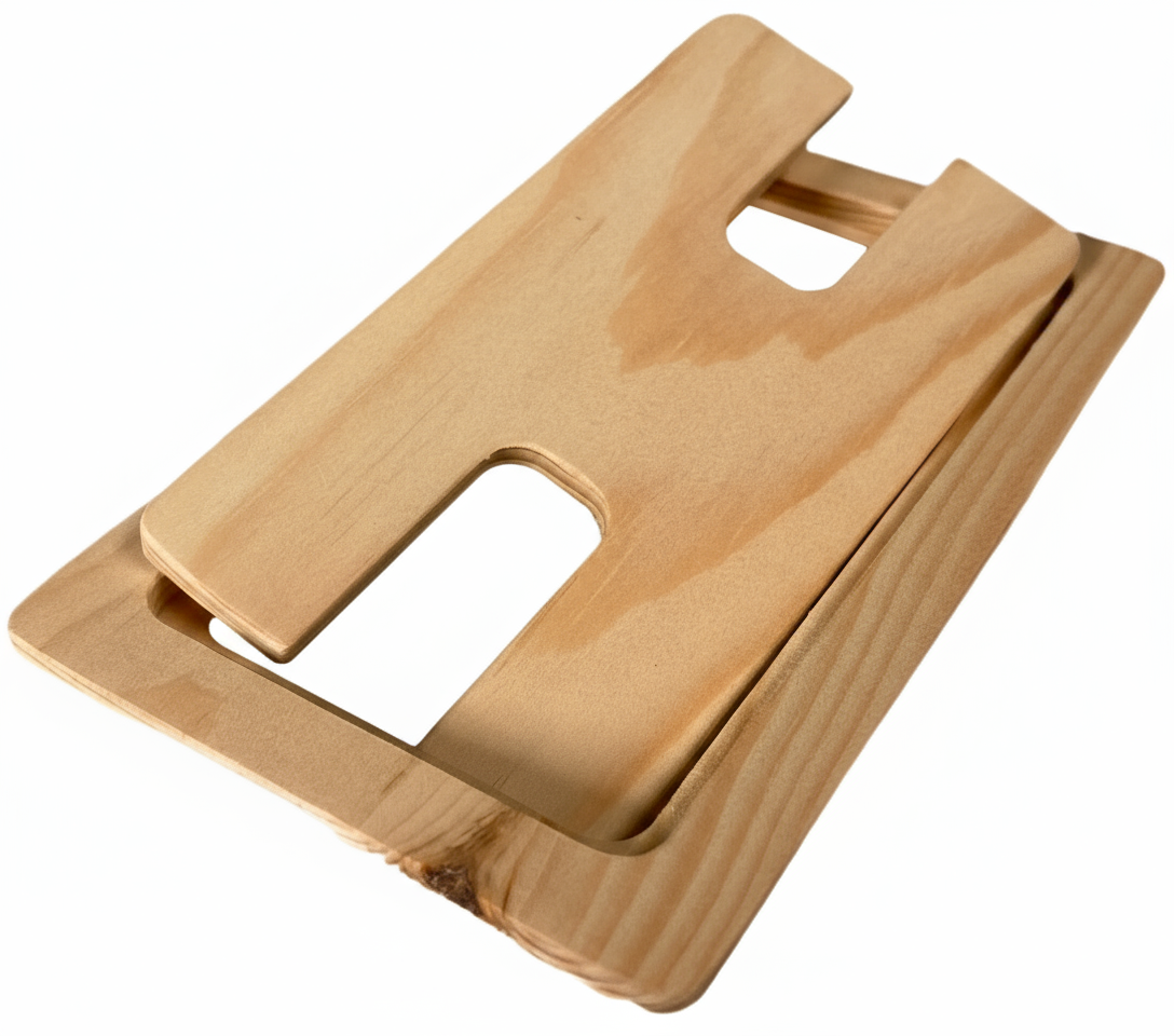 Wood Square Cable Hole Grommets