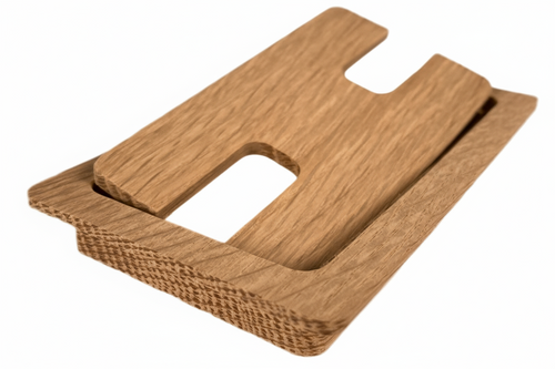 Wood Square Cable Hole Grommets