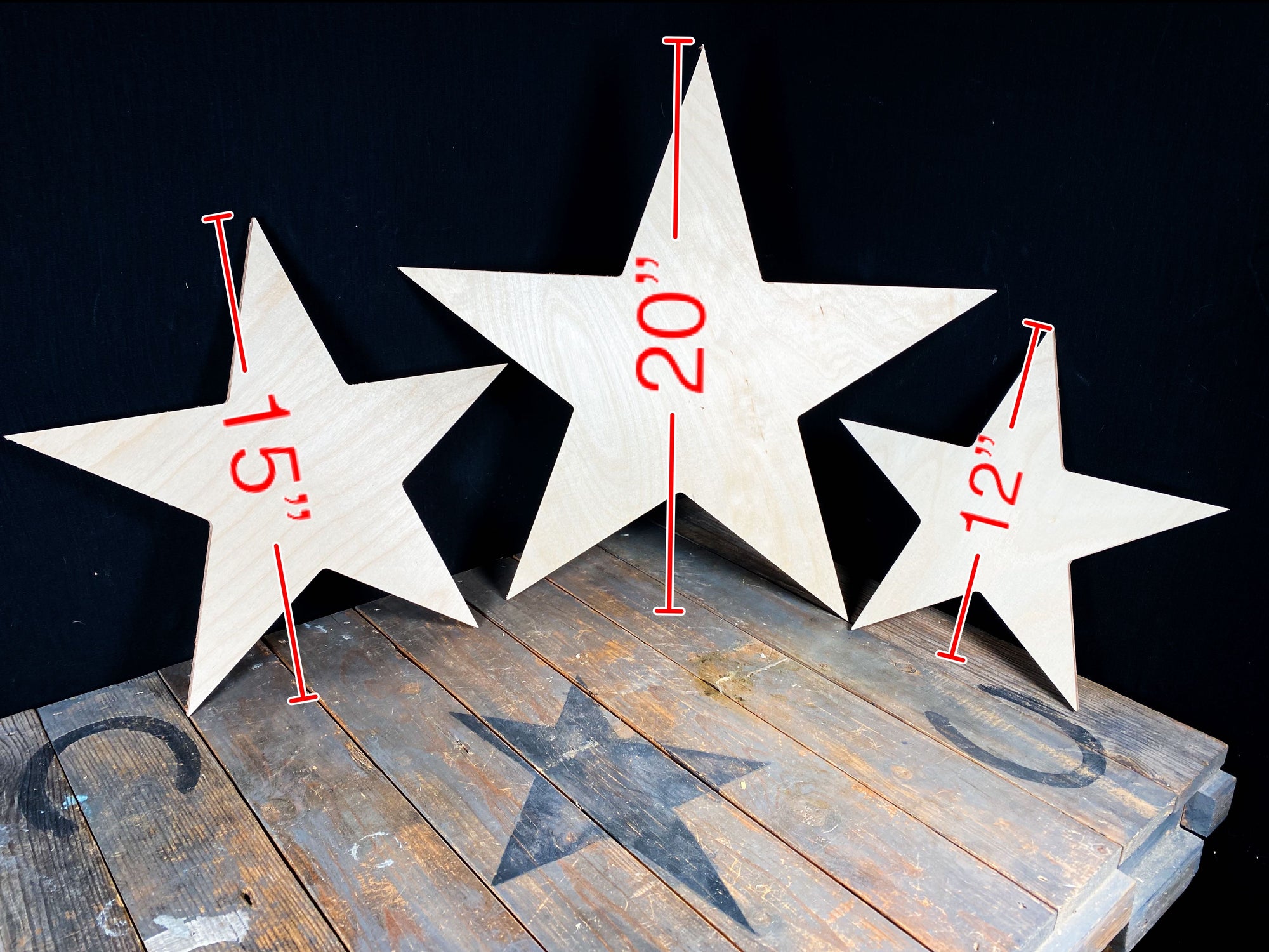 Plywood Star Shape 1/2”