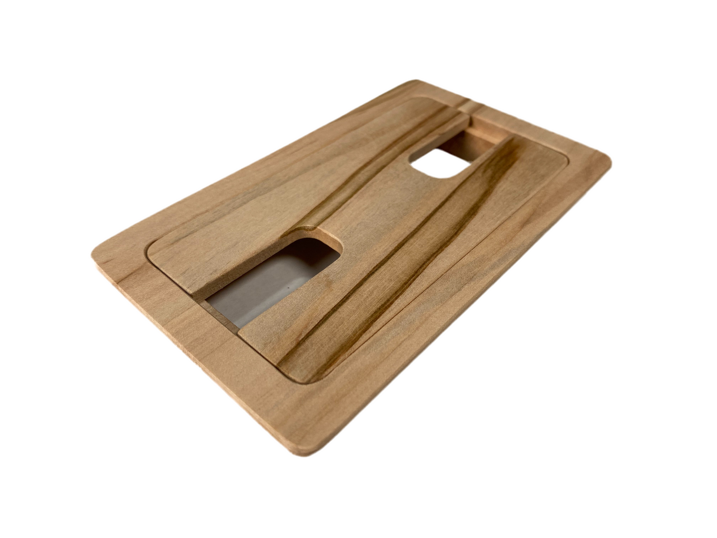 Ambrosia, maple Grommet Wood Rectangle Cable Hole Grommet