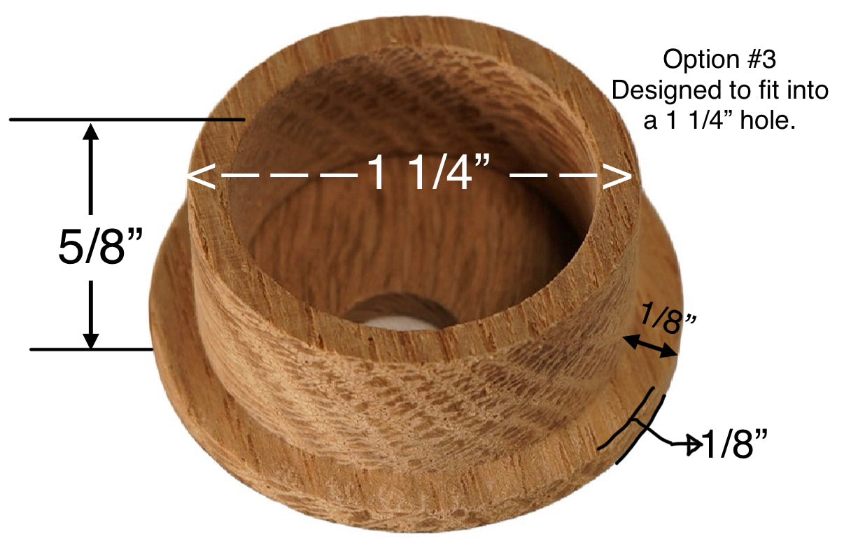Mini Wood Cable Hole Grommet