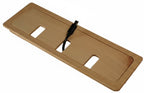 Square Wood Cable Hole Grommet Executive