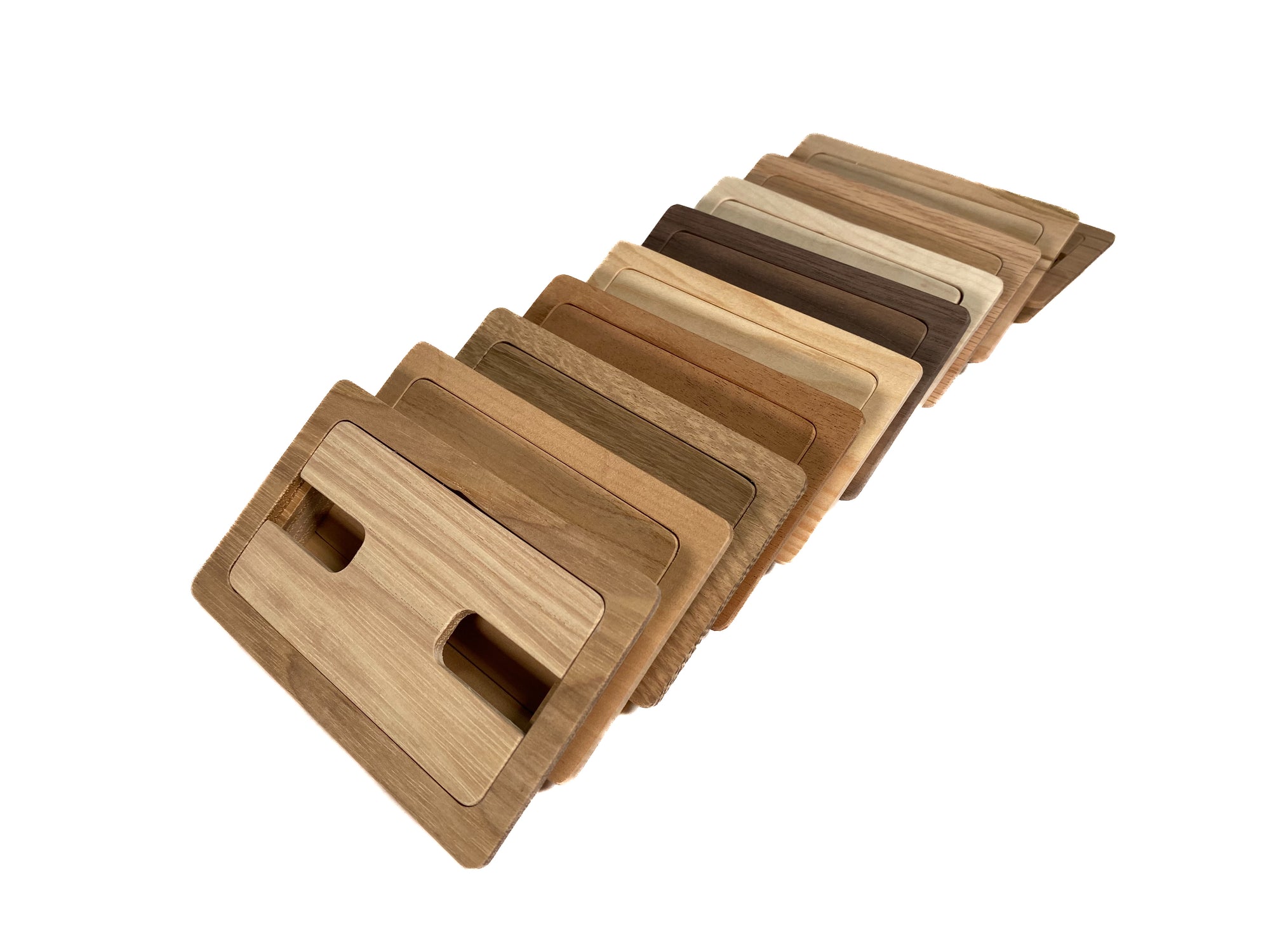 Wood Square Cable Hole Grommets