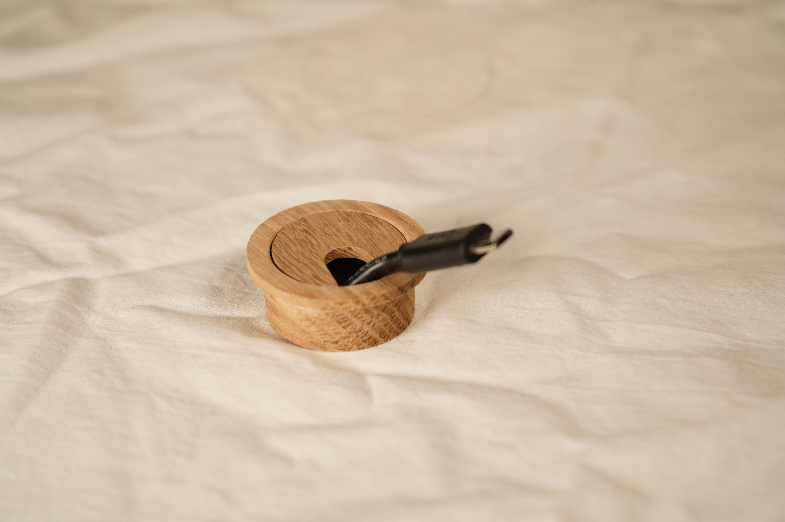 Mini Wood Cable Hole Grommet