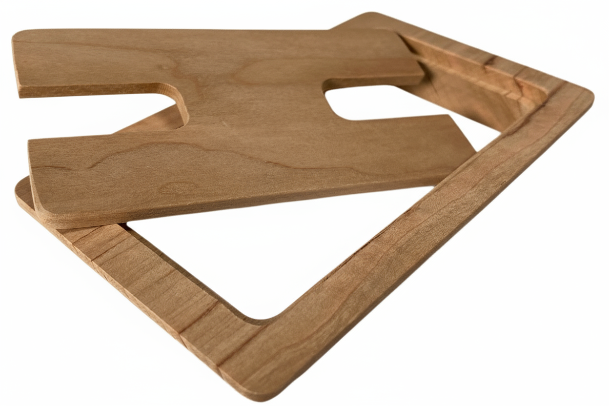 Wood Square Cable Hole Grommets