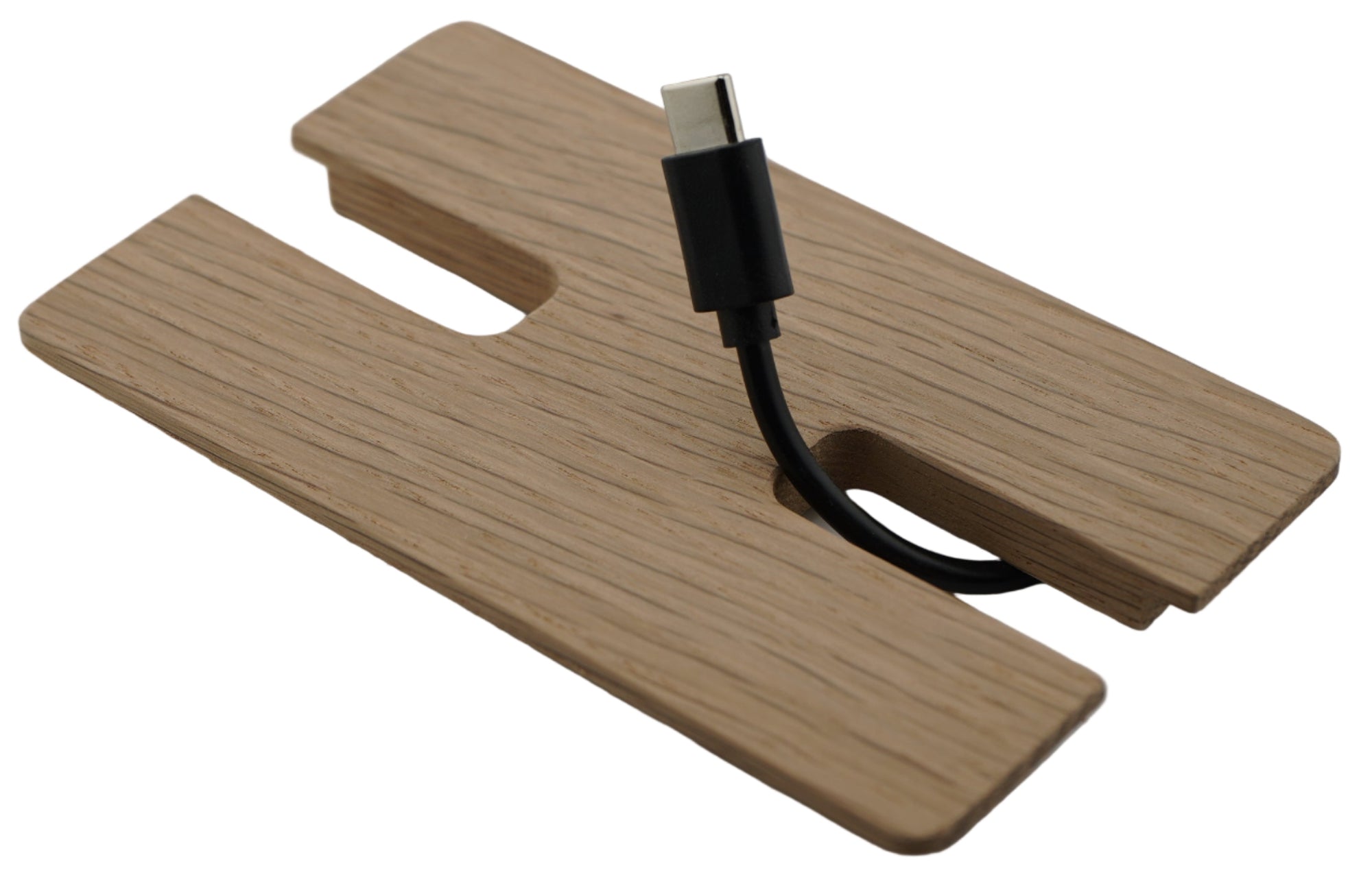 Square Wood Cable Hole Grommet