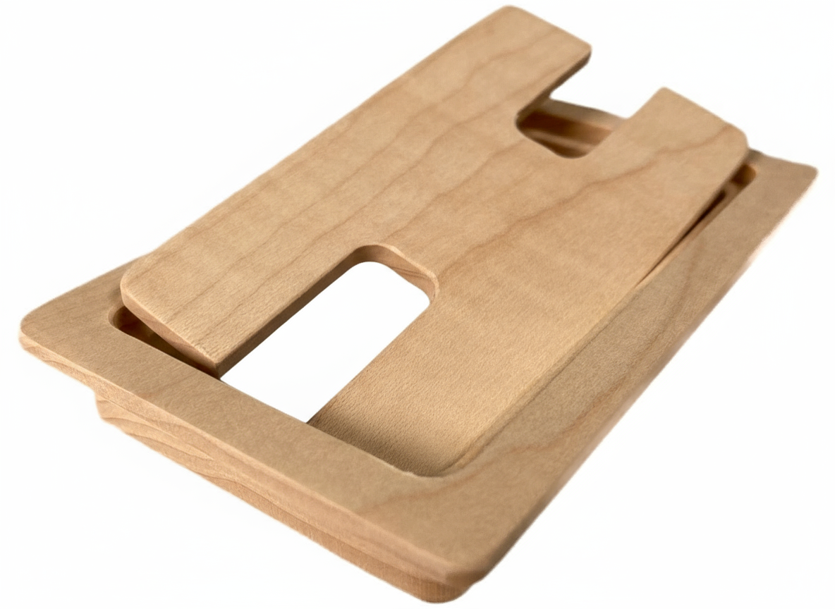 Wood Square Cable Hole Grommets