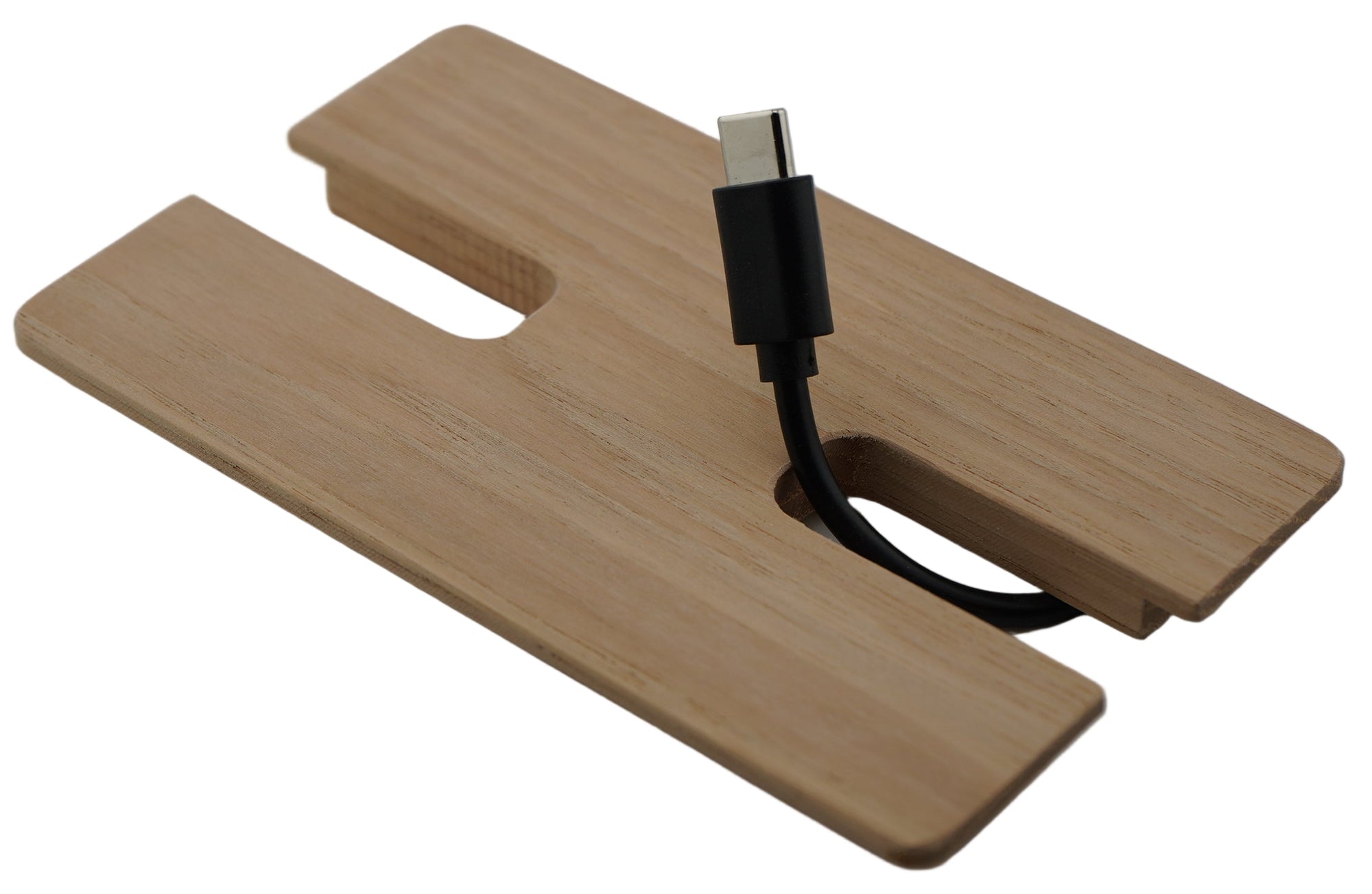 Square Wood Cable Hole Grommet