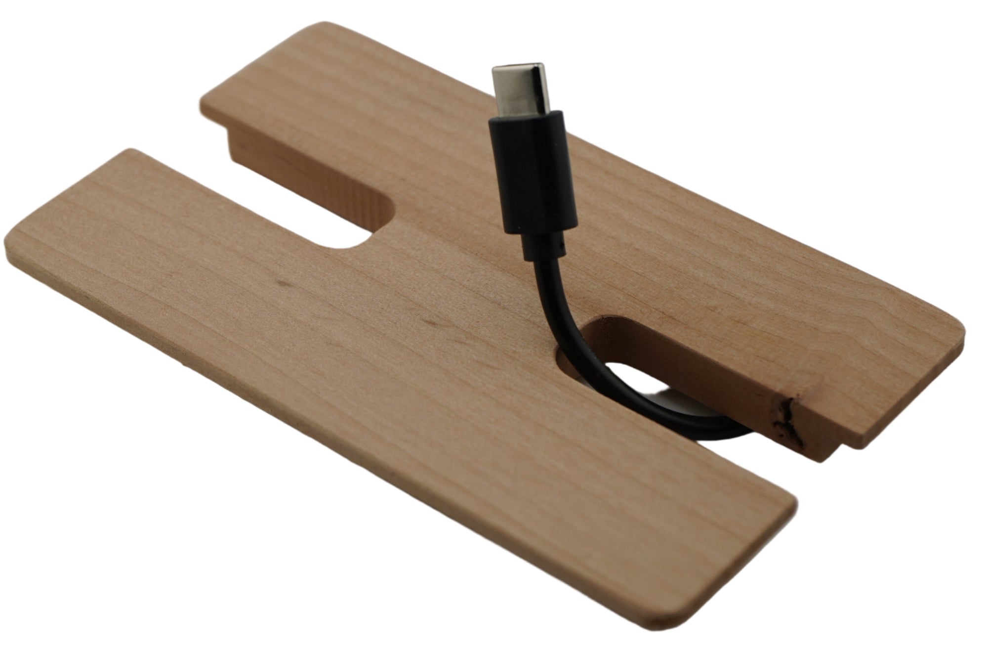 Square Wood Cable Hole Grommet