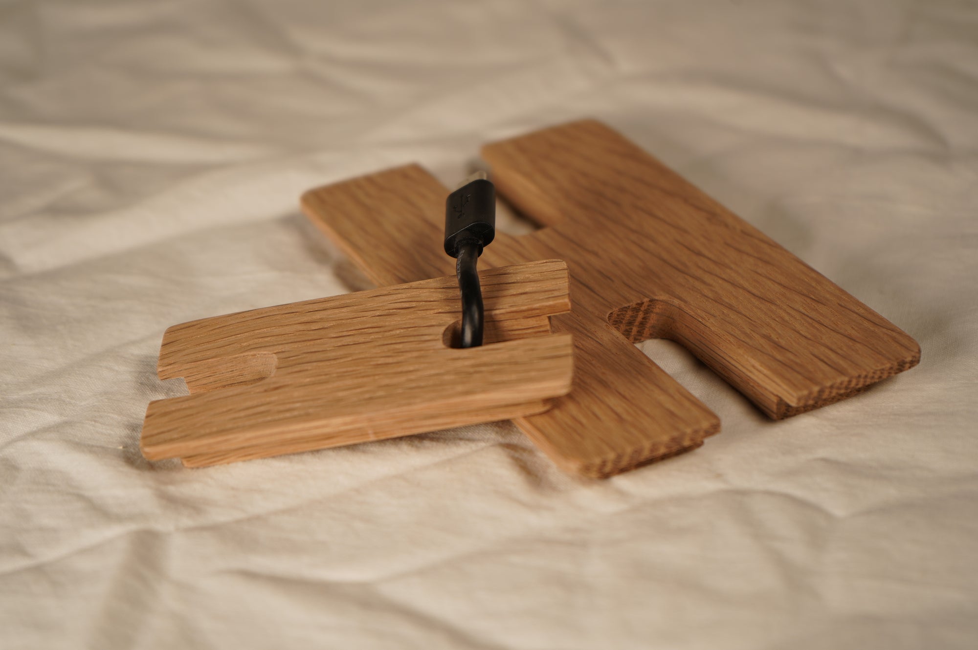 Wood Square Cable Hole Grommets