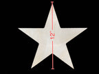 Plywood Star Shape 1/2”