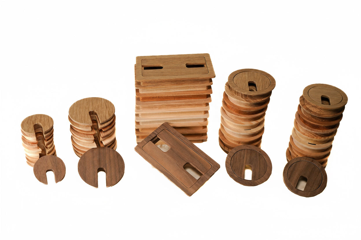 Wood Cable Hole Grommets