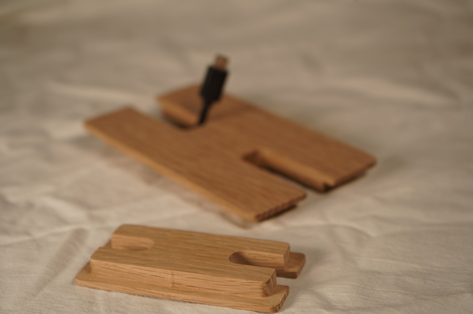 Wood Square Cable Hole Grommets