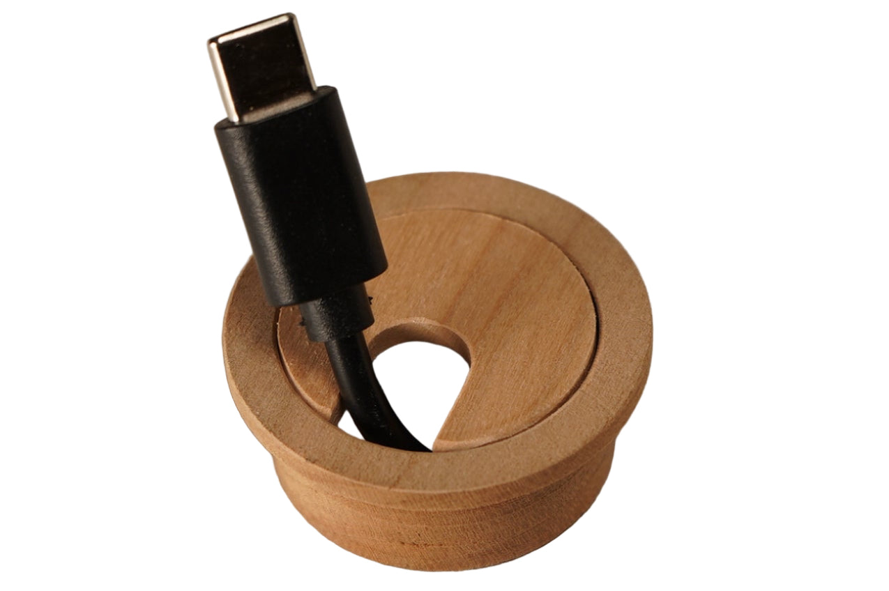 Mini Wood Cable Hole Grommet