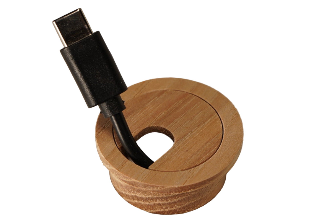 Mini Wood Cable Hole Grommet