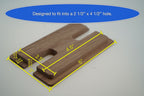 Square Wood Cable Hole Grommet