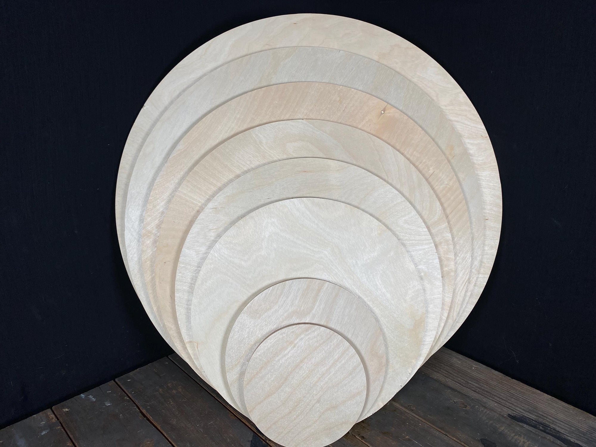 Maple Plywood Rounds: CNC Laser Cut Wood Discs (3/4" Thick)