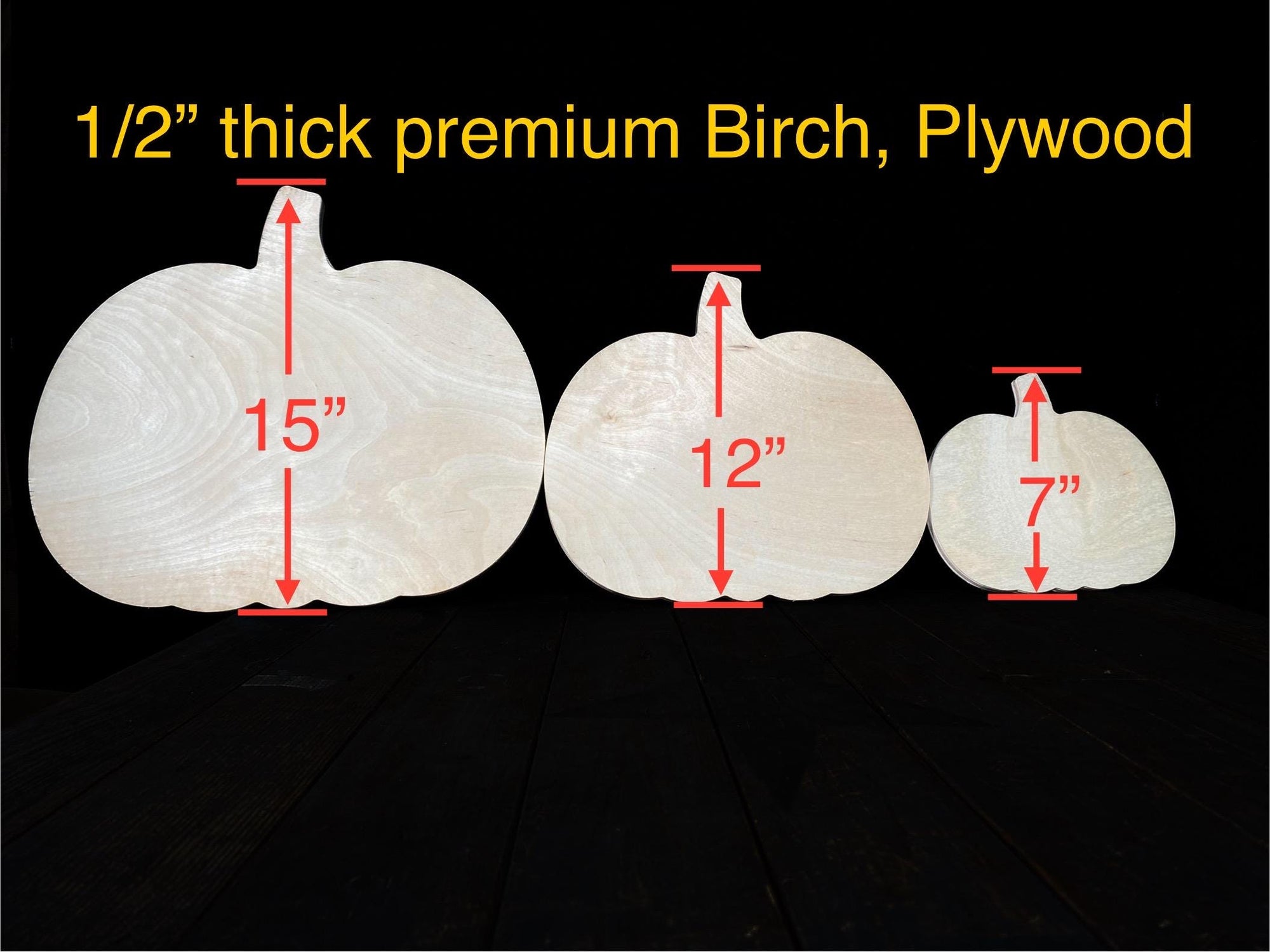 Pumpkin Plywood Shapes Wood Pumpkin Fall decoration