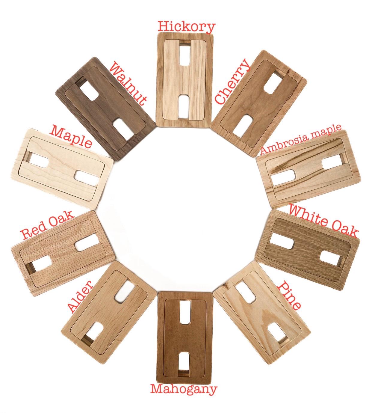 Wood Square Cable Hole Grommets
