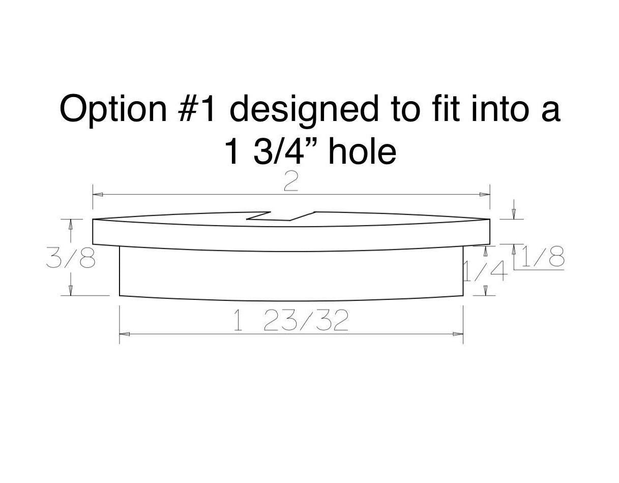 Wood Cable Hole Grommet (Without Ring)