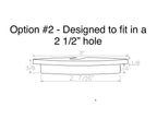 White Oak Wood Cable Hole Grommet