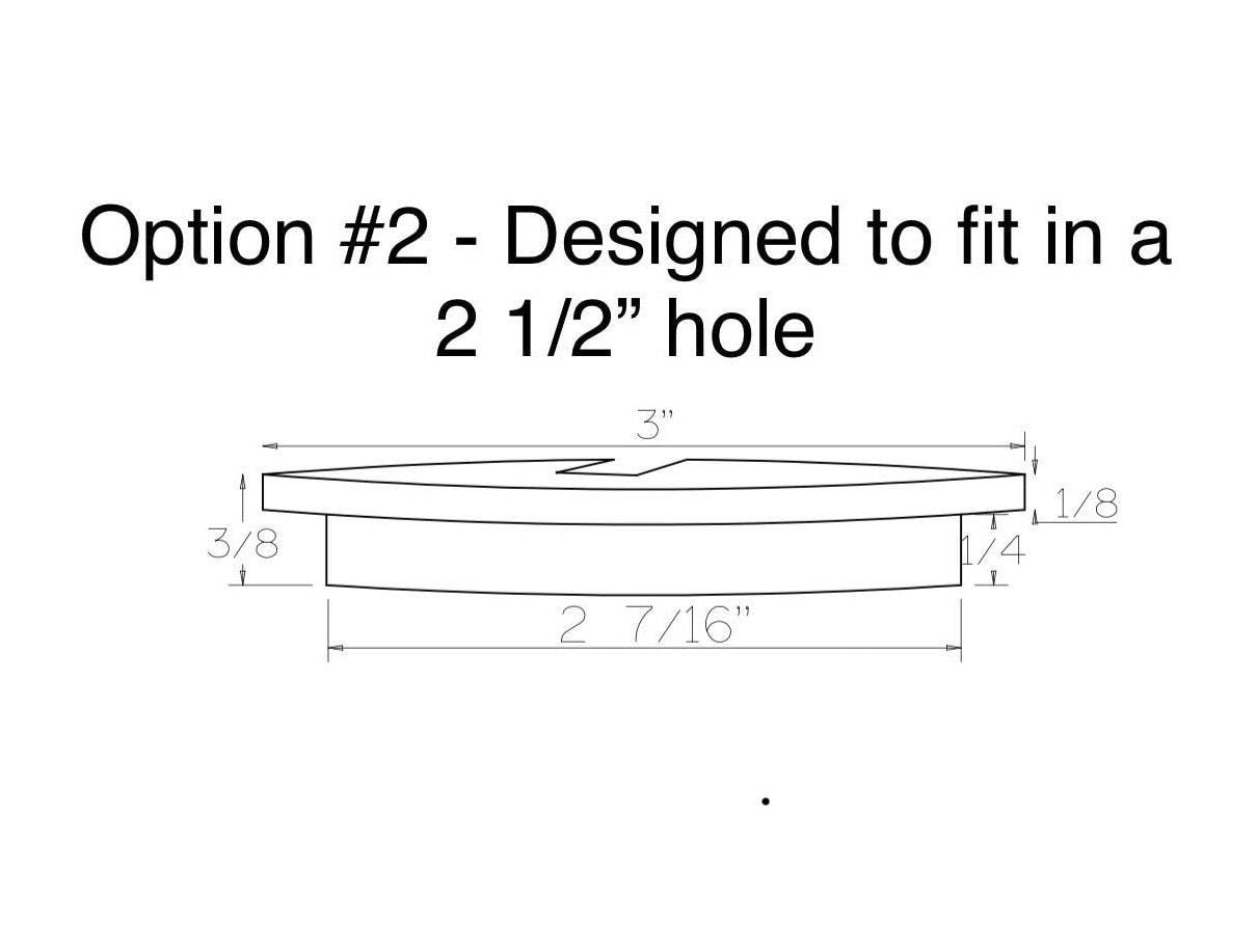 Wood Cable Hole Grommet (Without Ring)