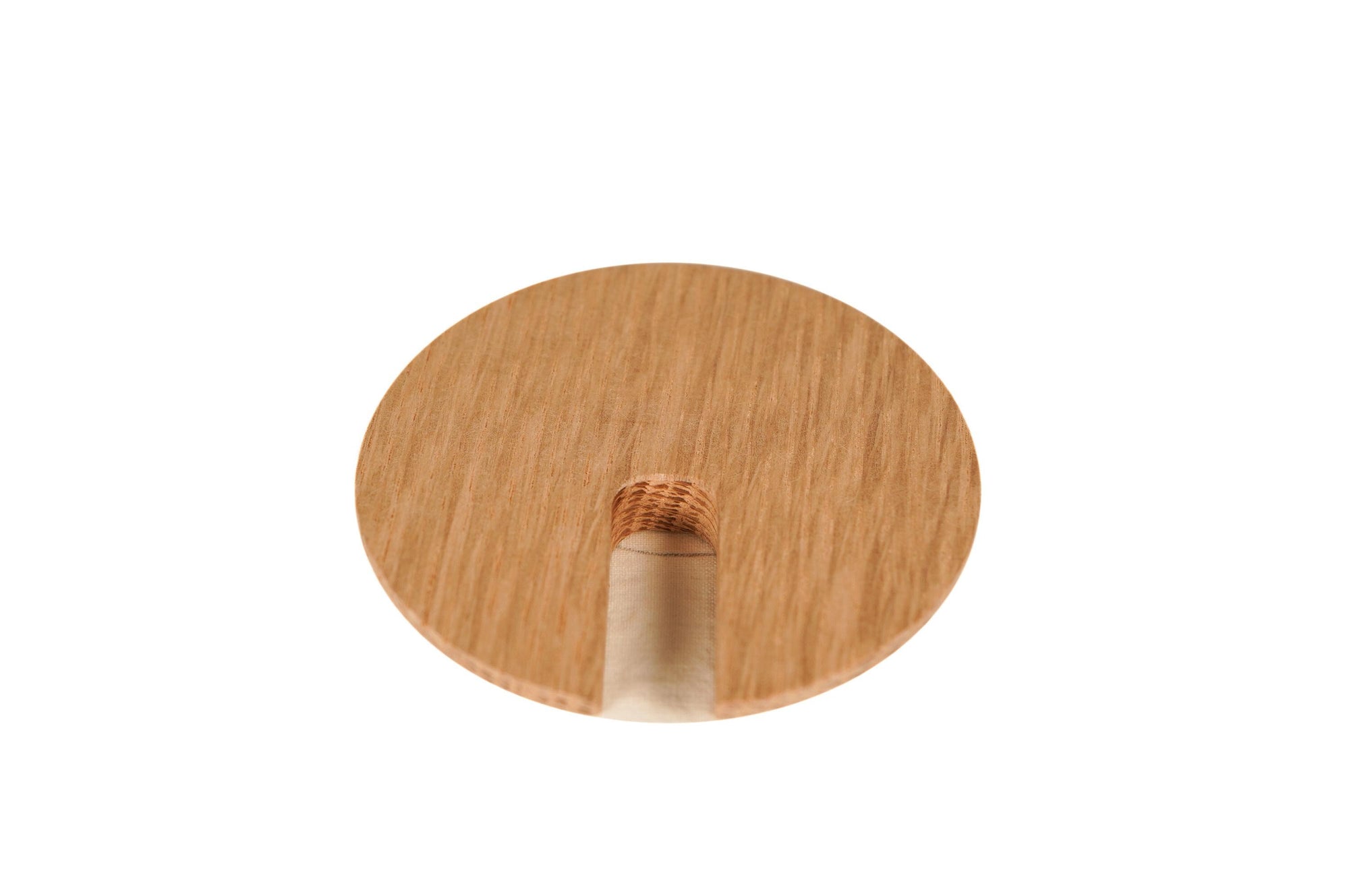 White Oak Wood Cable Hole Grommet