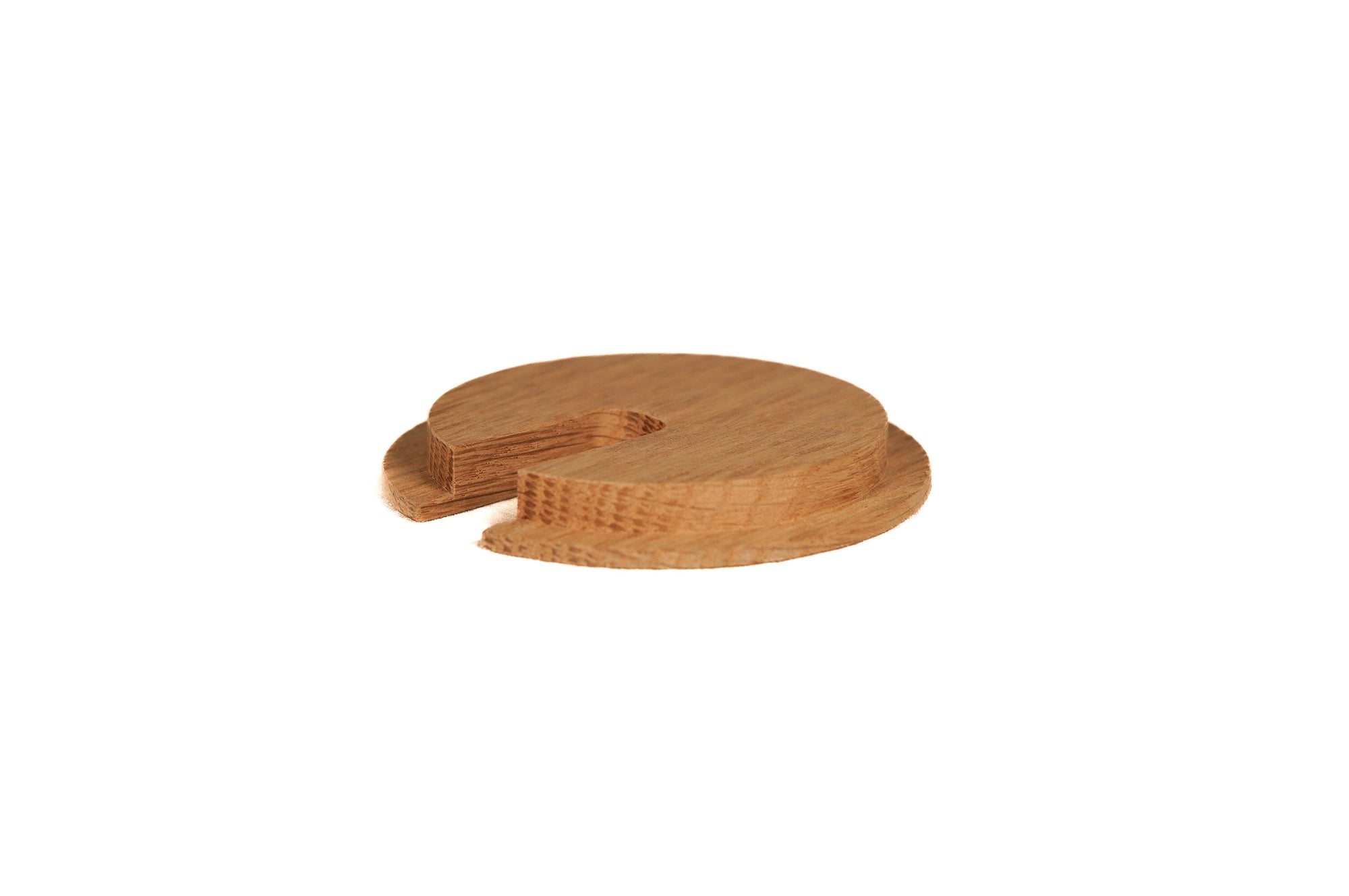 White Oak Wood Cable Hole Grommet